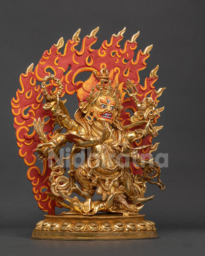 Six Arm Mahakala Statue