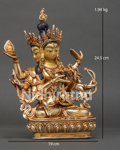 Ushnisha Vijaya Namgyalma Statue | Buddhist Deity of Longevity & Protection