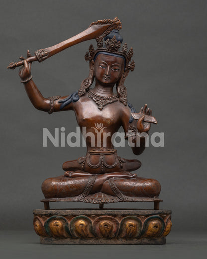 Manjushri With Consort Statue