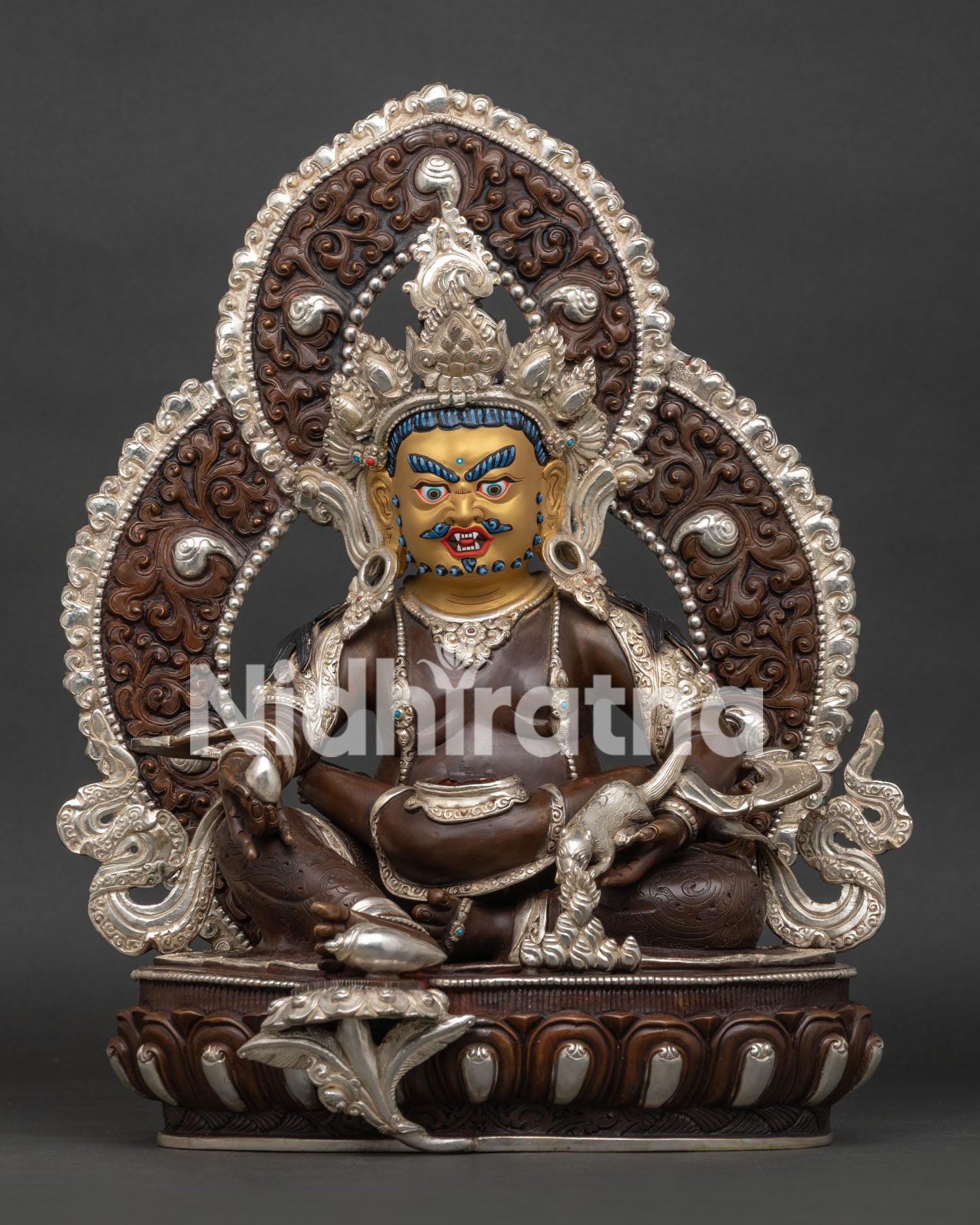 Red Dzambhala Statue