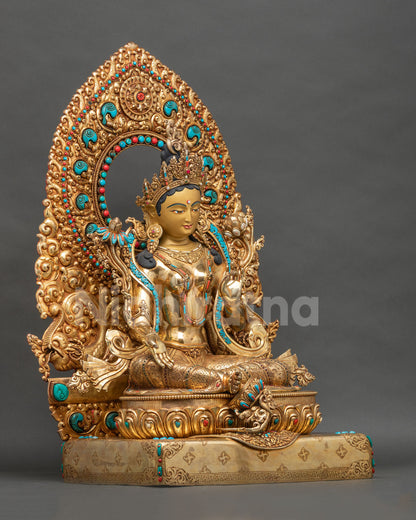 Green Tara Statue