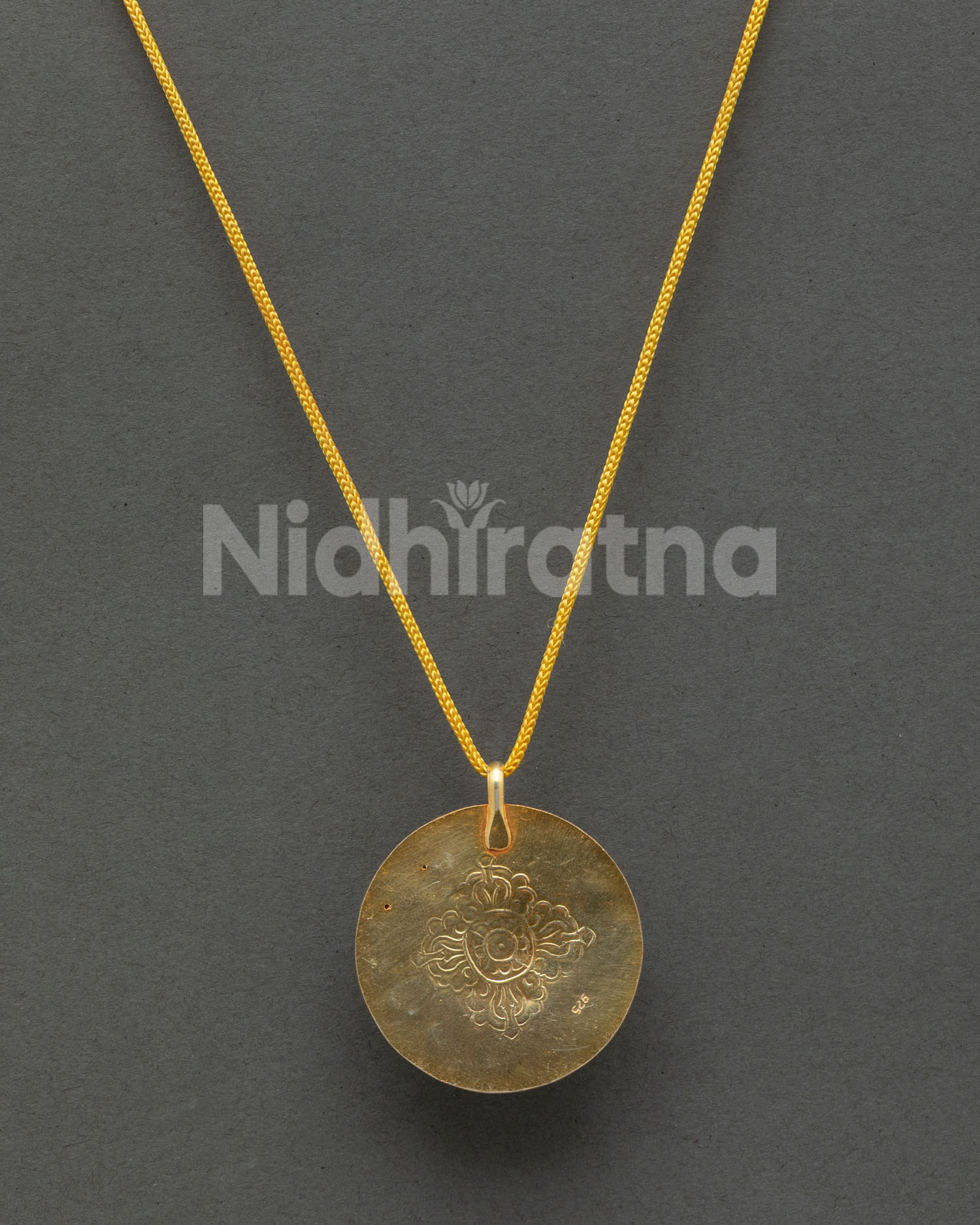 Turquoise & Coral Flower Locket | Handcrafted Newari Jewelry