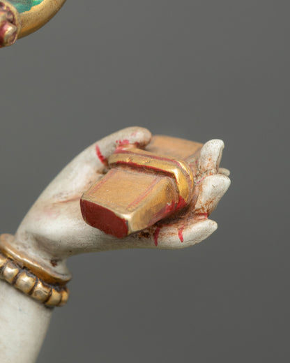 Beautiful Goddess Saraswati Sculpture | Handcrafted in Nepal