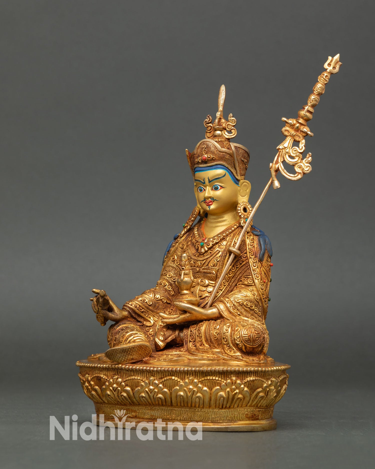 Guru Padmasambhava Statue – Handmade Nepalese Spiritual Art