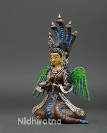 Naga Kanya Statue – Sacred Himalayan Serpent Goddess