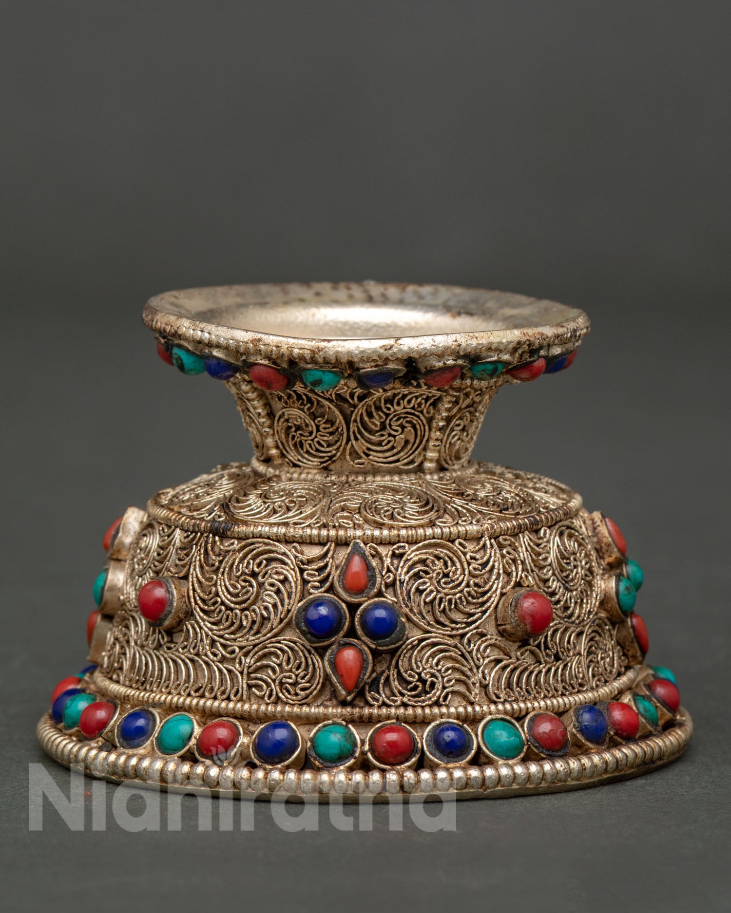Buddhist Water Offering Bowl | Handcrafted Ritual Artwork