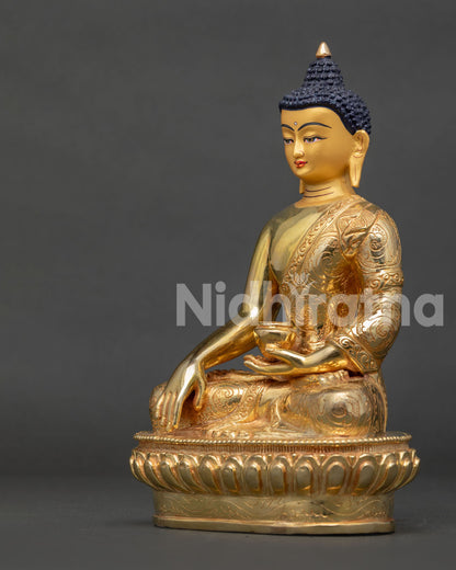 Handmade Shakyamuni Buddha Statue | Traditional Buddhist Art