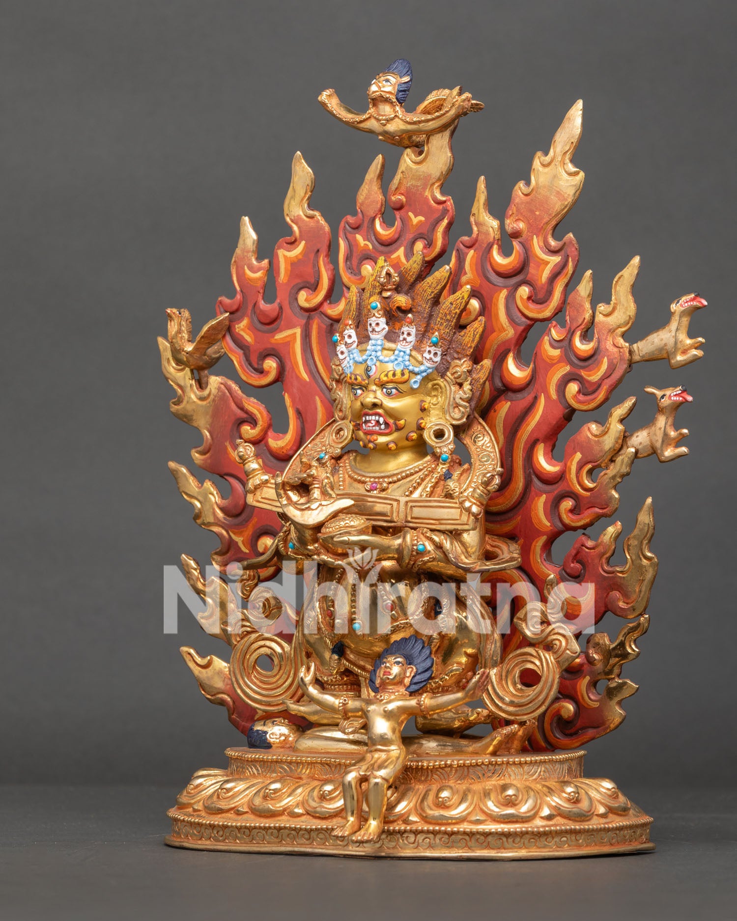 Sakya Mahakala Statue | Tibetan Protector Deity