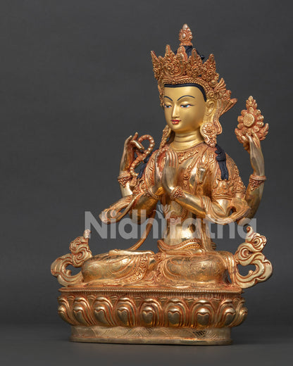 Handcrafted Chenrezig Statue | Symbol of Compassion and Mercy