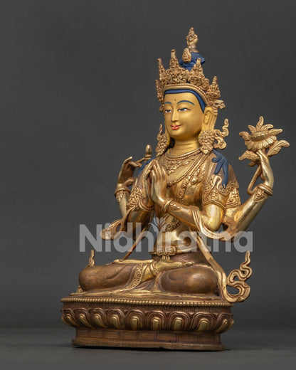 Chenrezig Statue | Buddhist Altar & Spiritual Decor