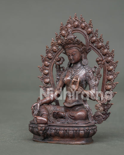 Green Tara Sculpture | Spiritual Home Altar Art