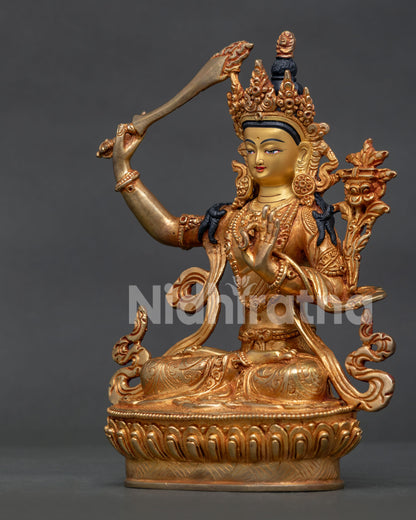 Manjushri Statue | Handmade Buddhist Altar Art