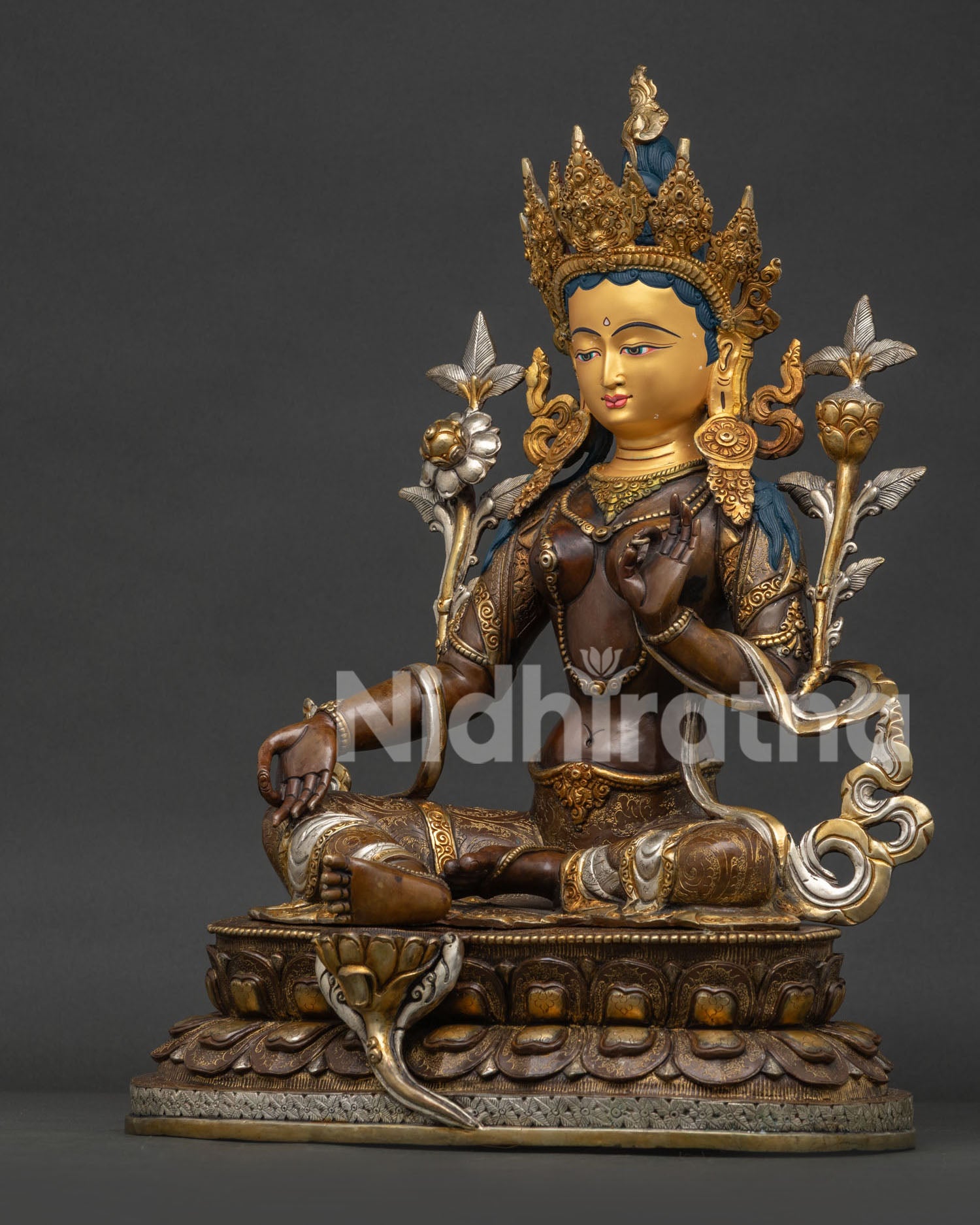 Green Tara Statue – Handmade Buddhist Art from Kathmandu Nepal