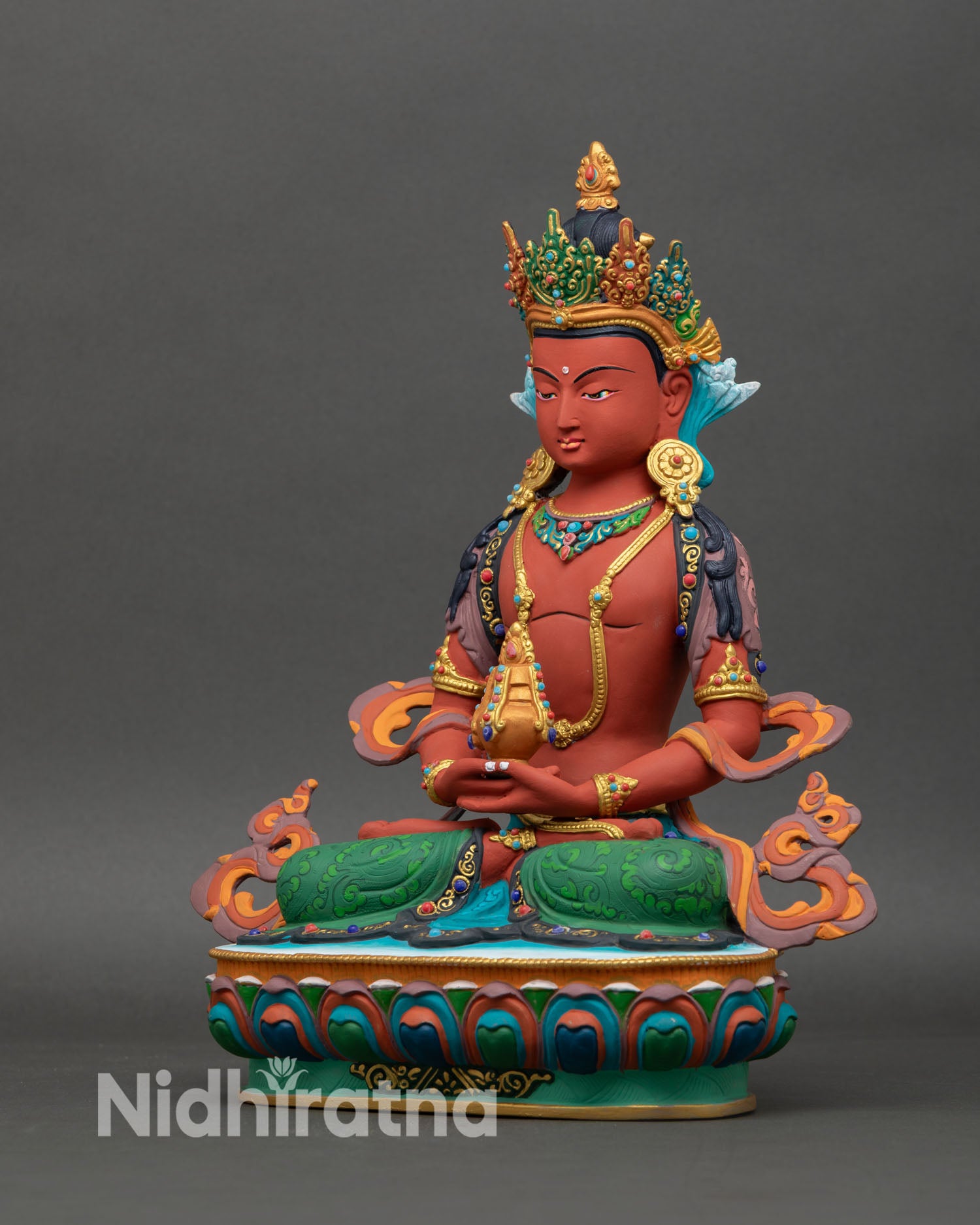 Amitayus Statue | Sacred Himalayan Copper Art