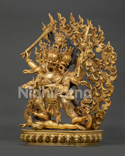 Four Arm Mahakala Statue
