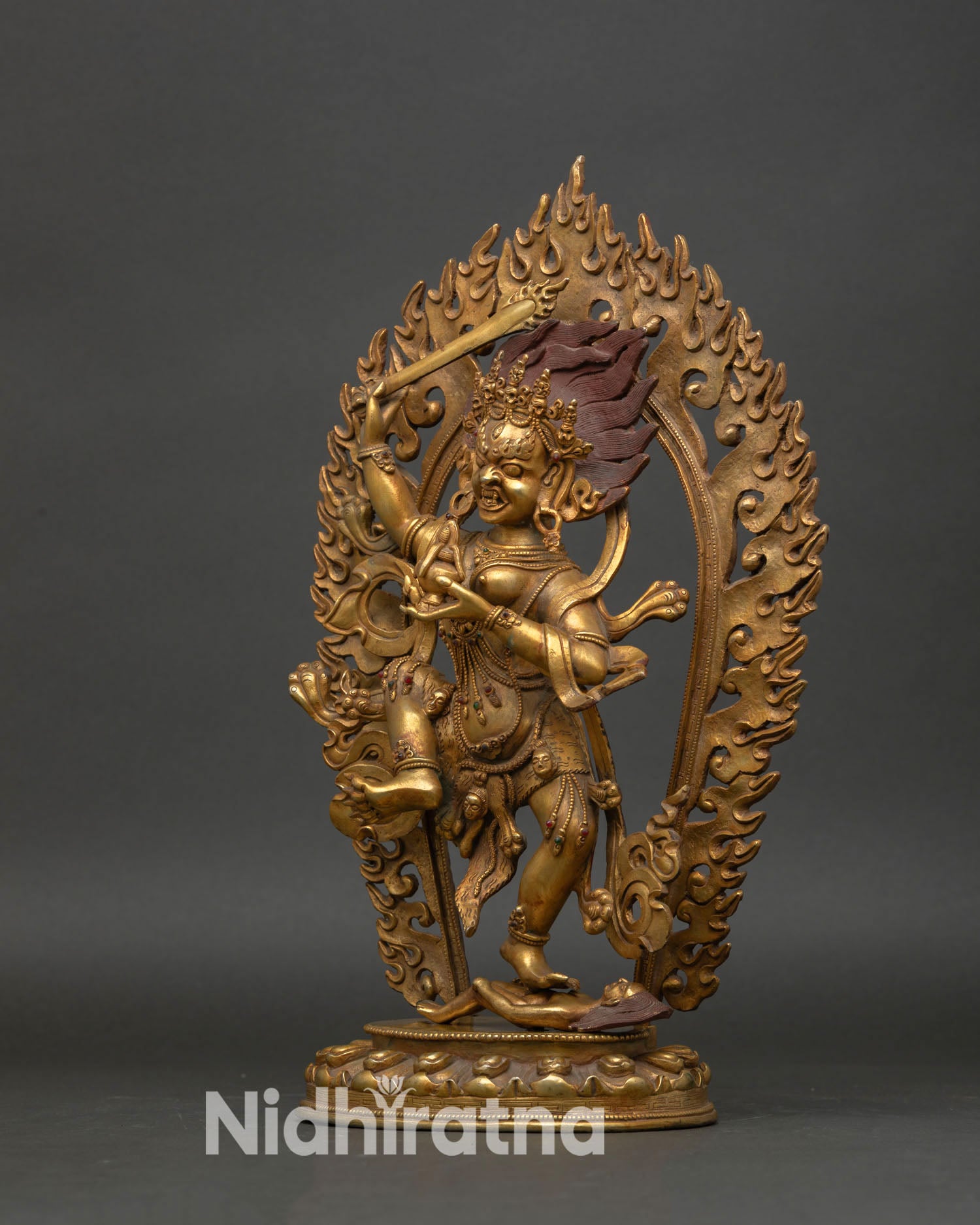 Yeshe Walmo – Tibetan Fierce Dharma Guardian Sculpture