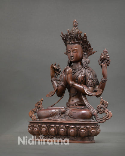 Chenrezig Statue | Handmade Himalayan Spiritual Art