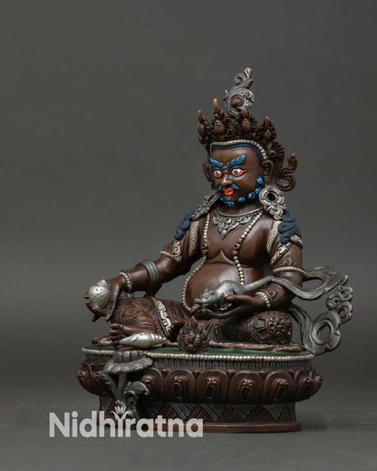 Dzambhala Statue – Handcrafted Wealth Deity Copper Sculpture