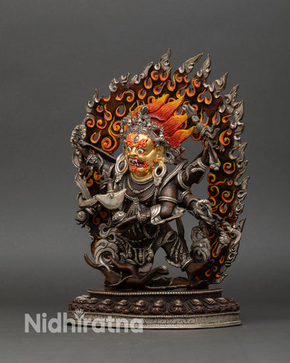 Six-Armed Mahakala | Dharma Protector Statue for Altar Decor