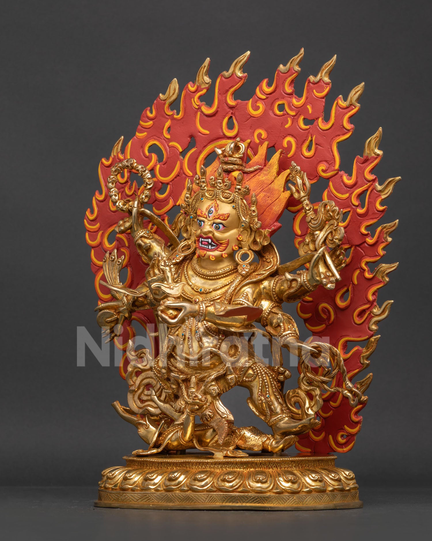Six Arm Mahakala Statue