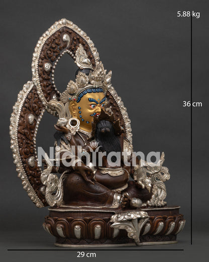 Red Dzambhala Statue