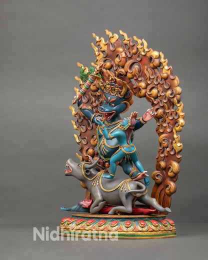 Yamantaka Statue | Sacred Vajrayana Wrathful Protector
