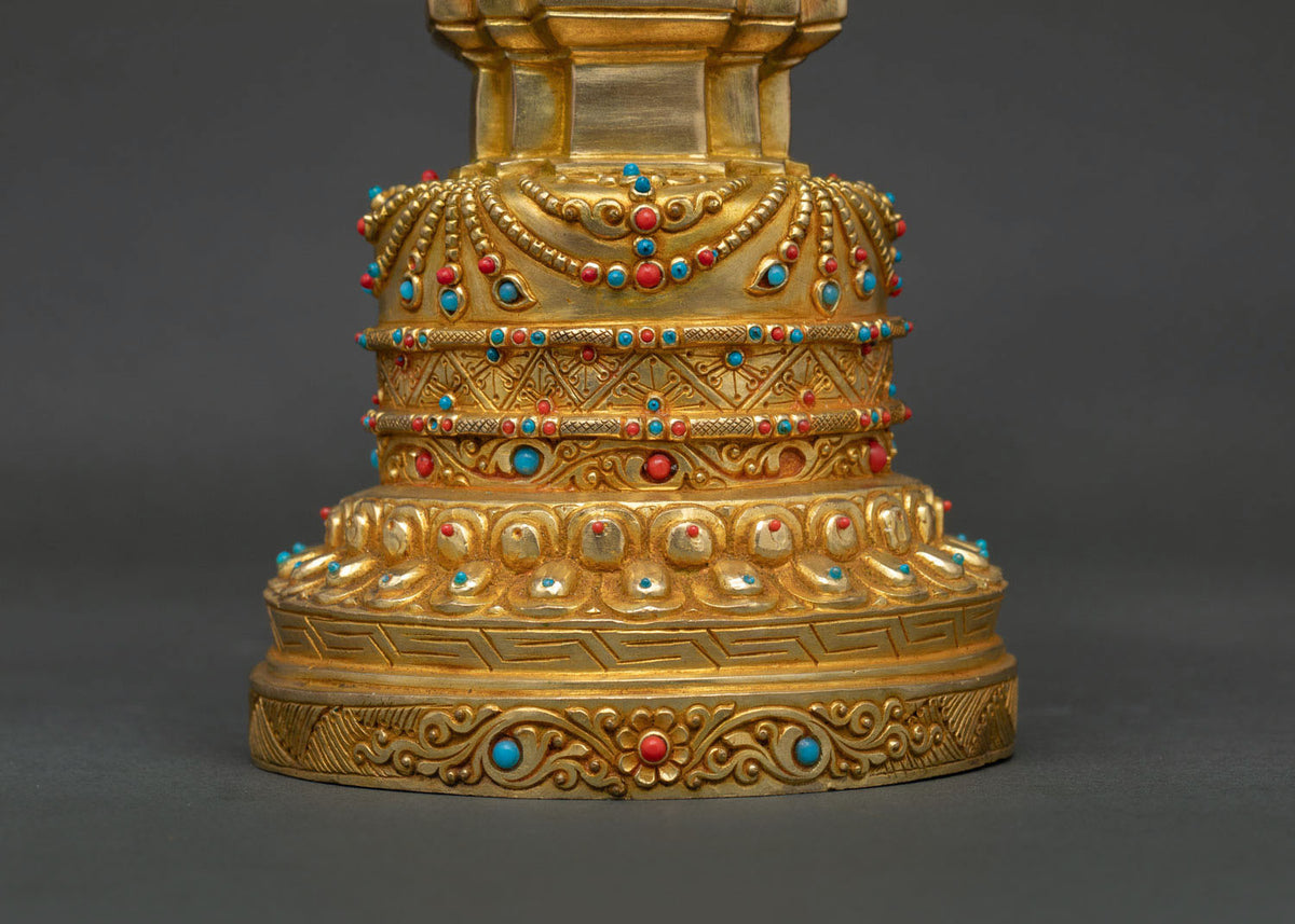 Stupa (Chorten) | Handcrafted Buddhist Shrine from Nepal