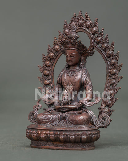 Buddhist Amitayus Statue | Handcrafted in Nepal