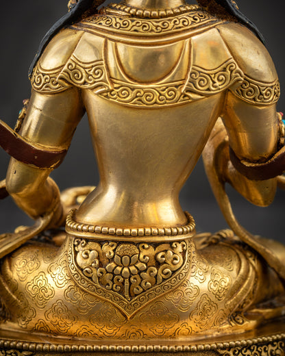 Spiritual Purifier Vajrasattva Statue | Rare Masterpiece Dorje Sempa Sculpture
