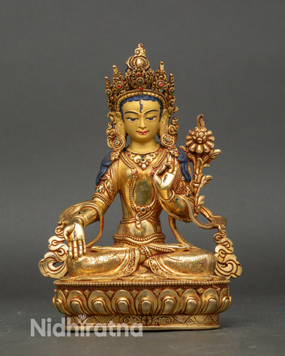 White Tara Statue | Handcrafted Nepalese Buddhist Deity Sculpture