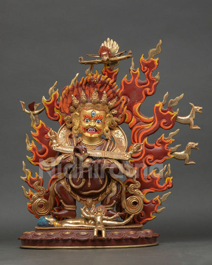 Shakya Mahakala Statue – Tibetan Buddhist Religious Artwork