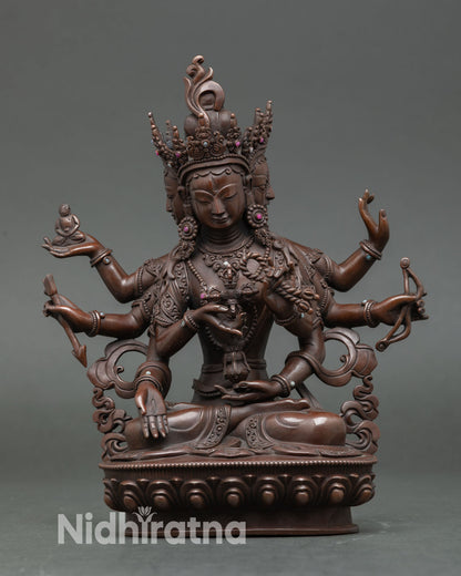 Three Long Life Deities Sculpture – Traditional Himalayan Art Set