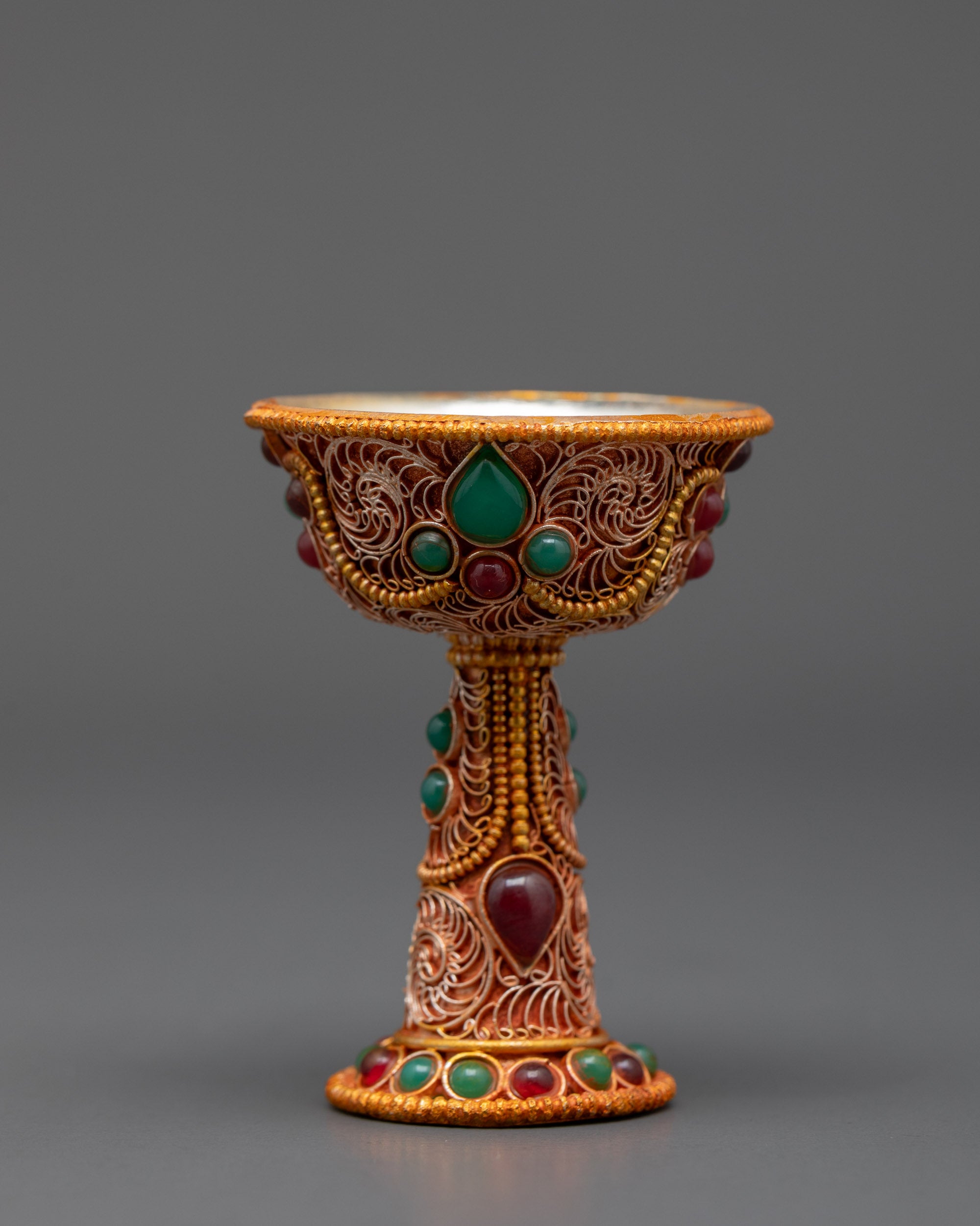 3" Tibetan Serkyem Offering Bowl | Tibetan Bowl for Buddhist Offerings