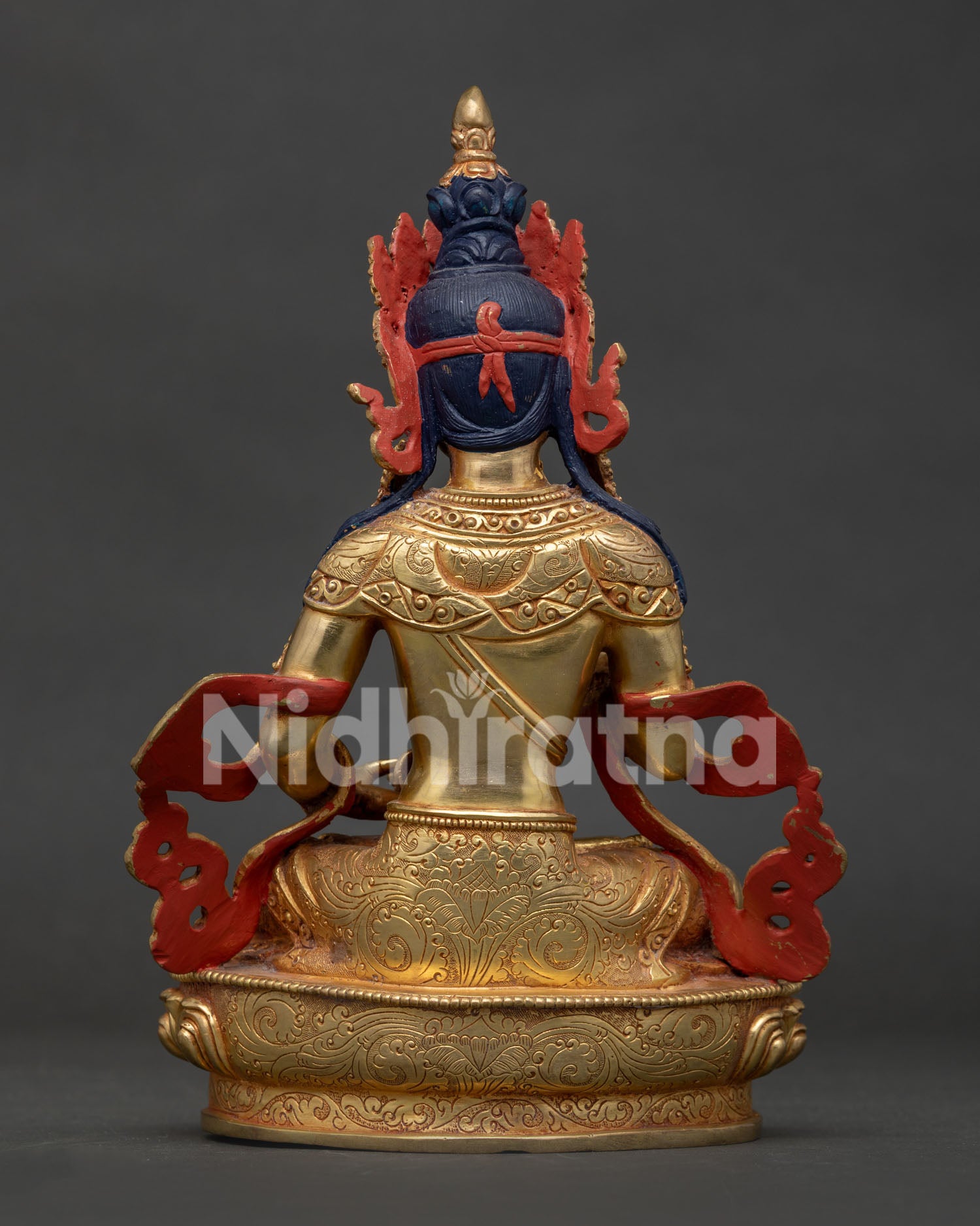 Vajrasattva Buddha Statue | Traditionally Gold Fire-Gilded Sculpture