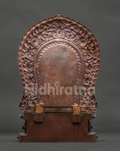 Dzambhala With Throne Statue