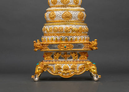 6" Buddhist Mandala Offering Set | Traditional Altar Decor