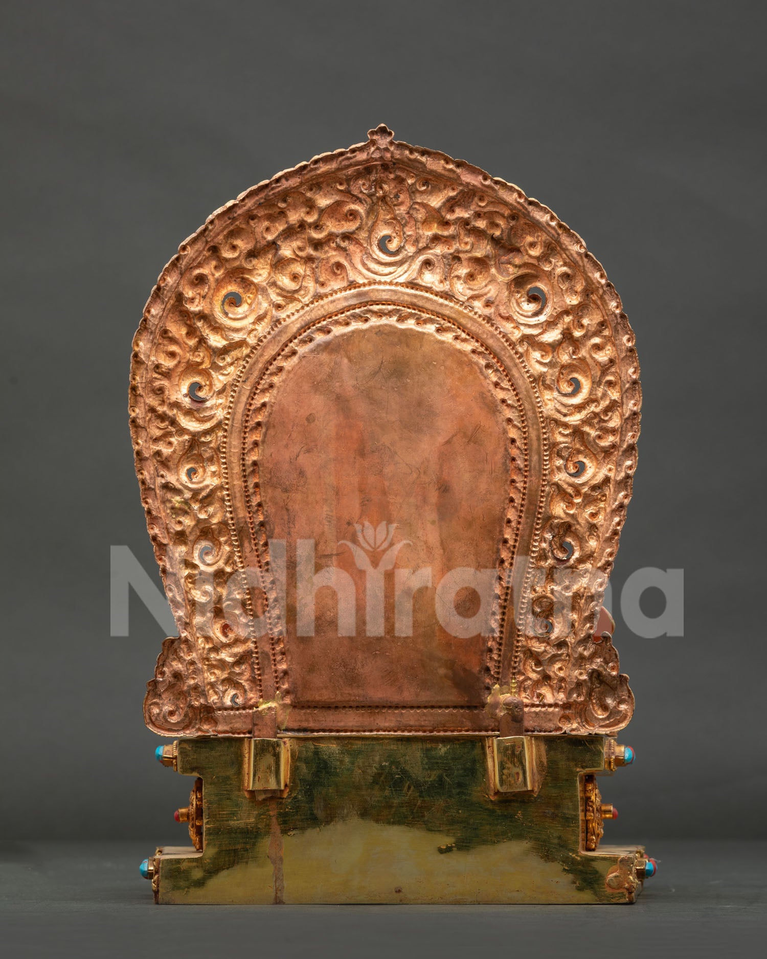 Dzambhala On Jeweled Throne Statue | Tibetan Buddhist Sculpture