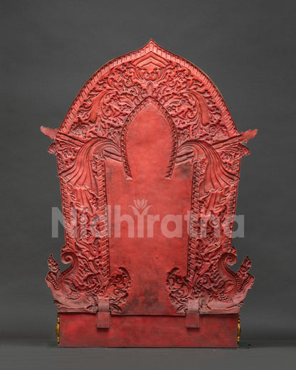 Mitrugpa With Throne Statue – Unshakeable Buddha Akshobhya Sculpture