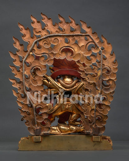 Six-Armed Mahakala Statue | Traditional Himalayan Buddhist Art
