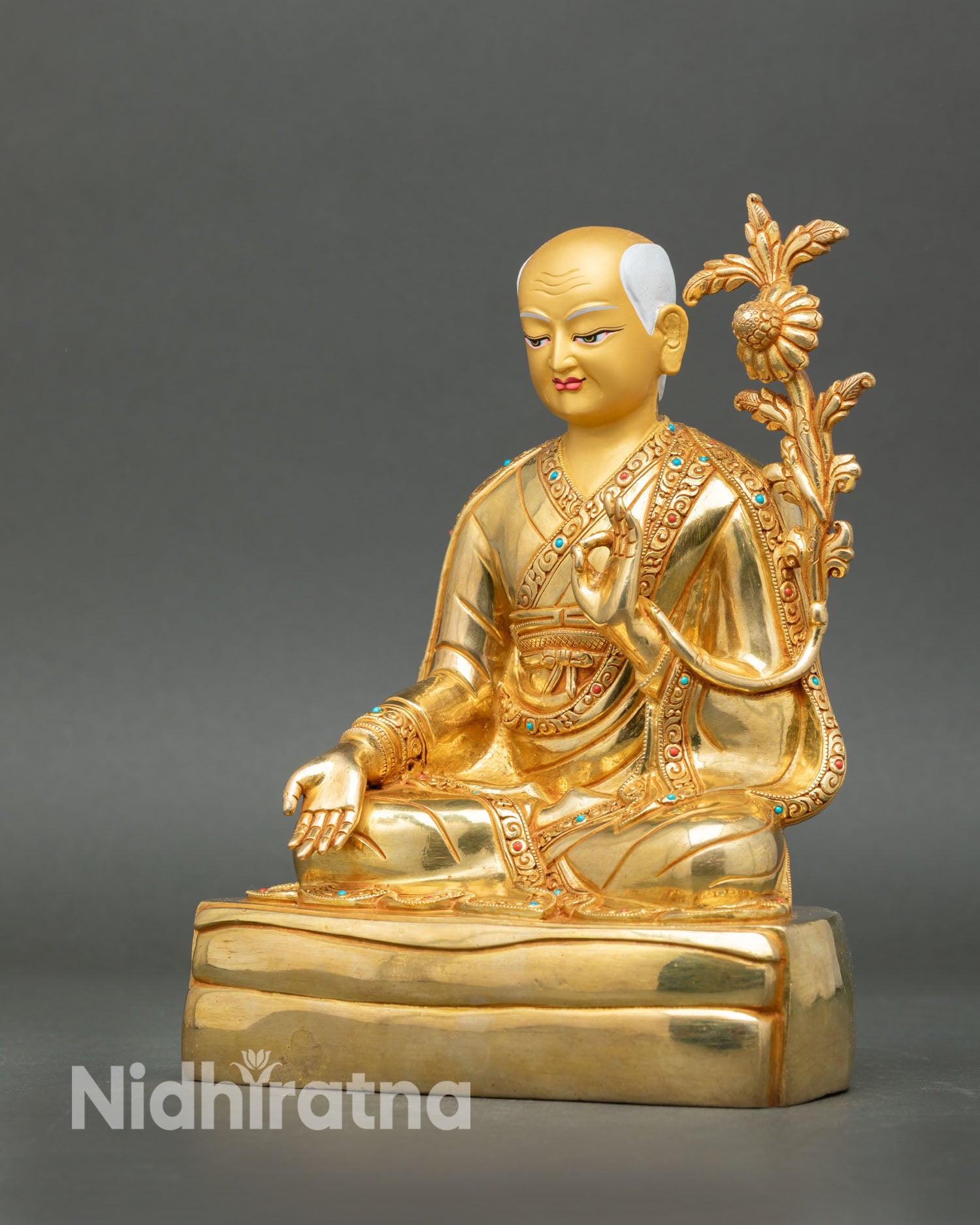 Five Shakya Master Statue Set - Himalayan Buddhist Lineage Figures
