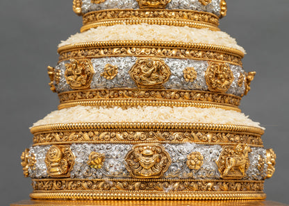 7" Mandala Offering Set | Traditional Buddhist Ritual Art