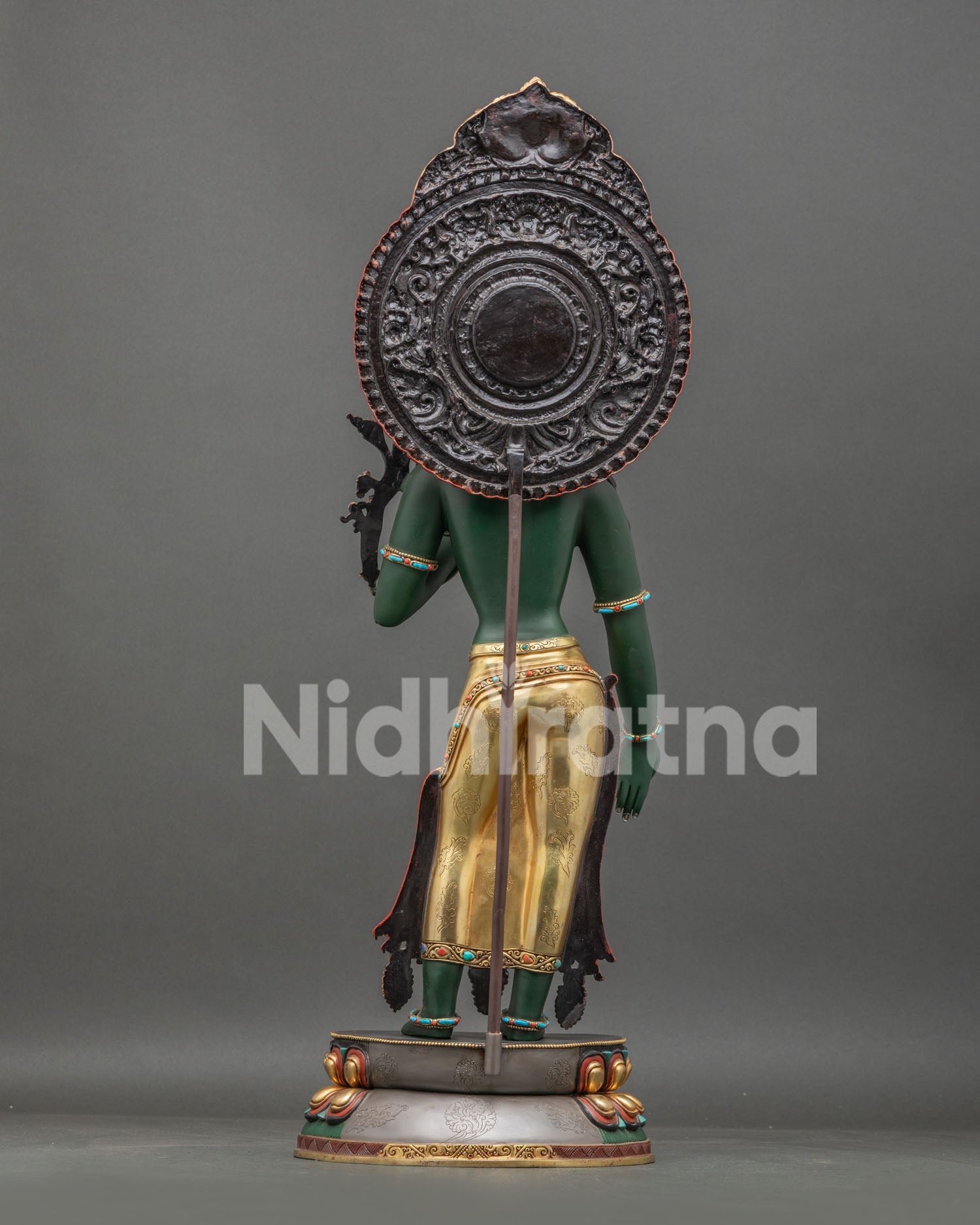 Standing Green Tara Statue | Large Buddhist Shrine Decor