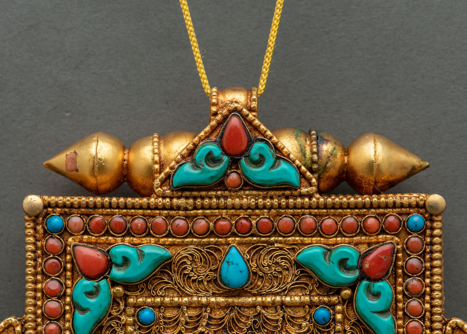 Treasure Vase Ghau Mala – Nepali Handcrafted Spiritual Necklace