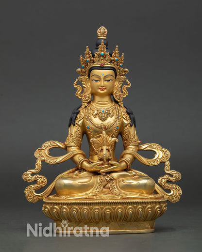 Three Long Life Set – Handmade Buddhist Sculpture from Nepal