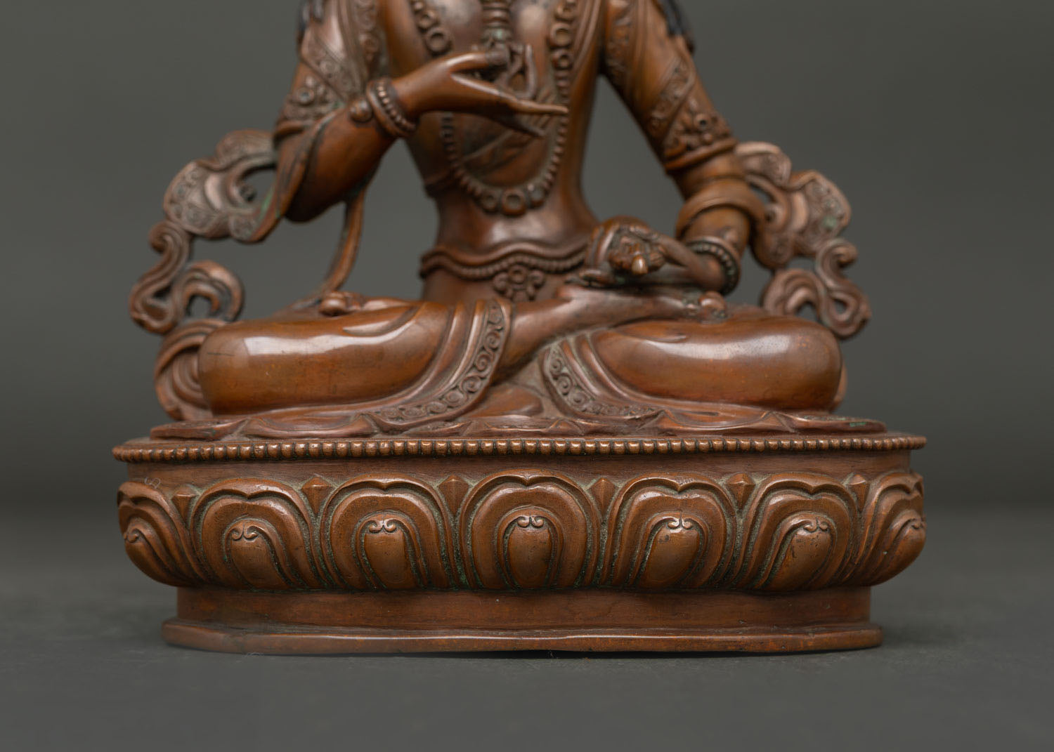 Oxidized Vajrasattva Statue | Meditation Altar Sculpture