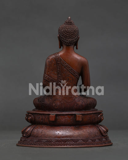 Amitabha Buddha Statue | Copper Buddhist Sculpture from Nepal