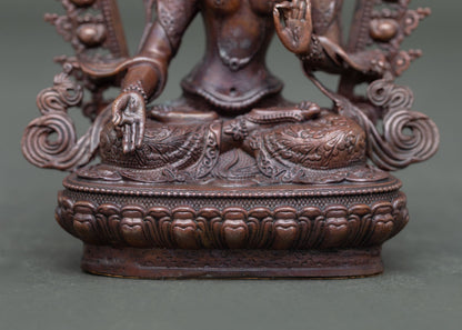 White Tara Statue | Hand-Carved Nepalese Art