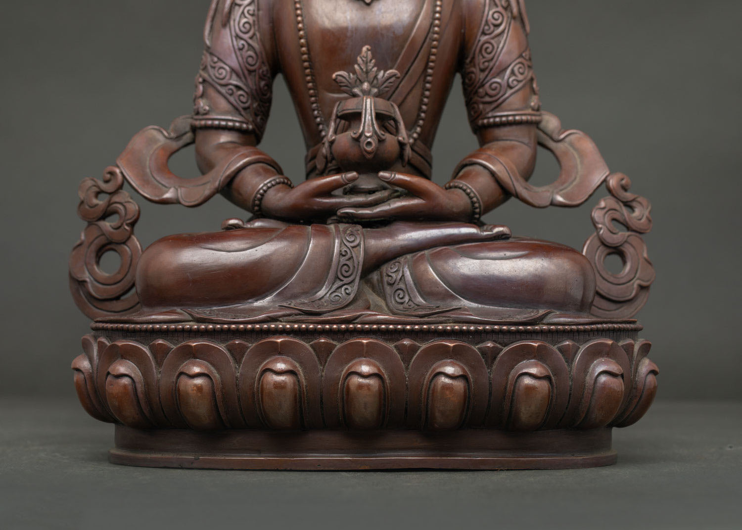 Oxidized Amitayus Statue | Symbol of Longevity and Wisdom
