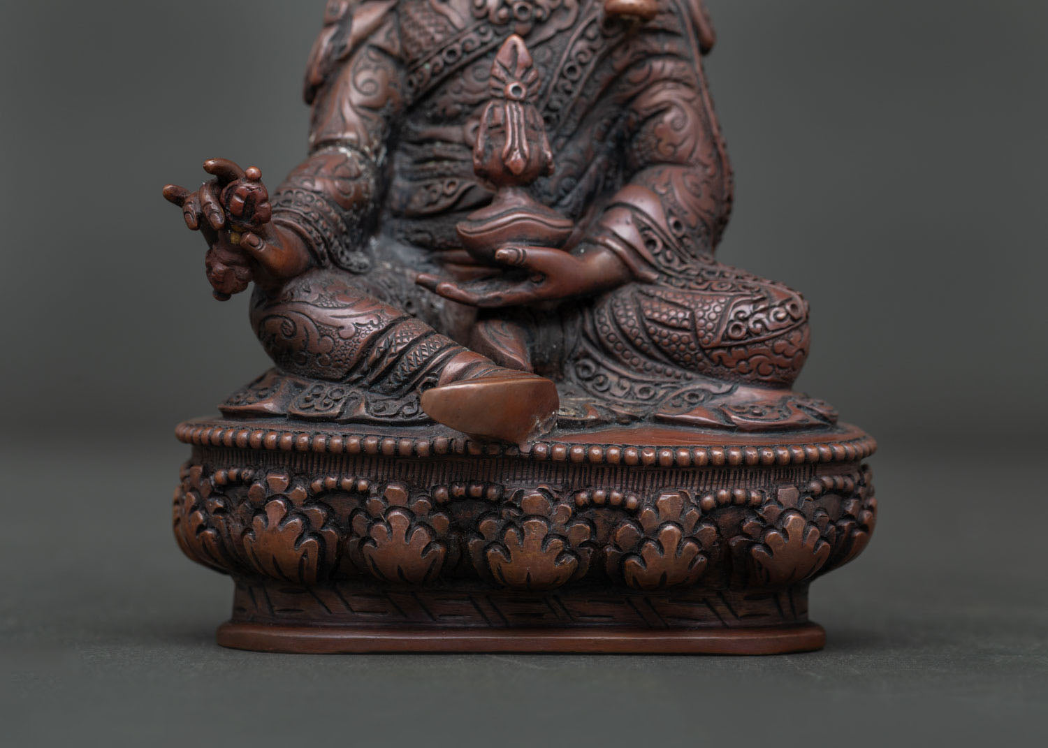 Guru Rinpoche Statue | Nepalese Copper Buddhist Art