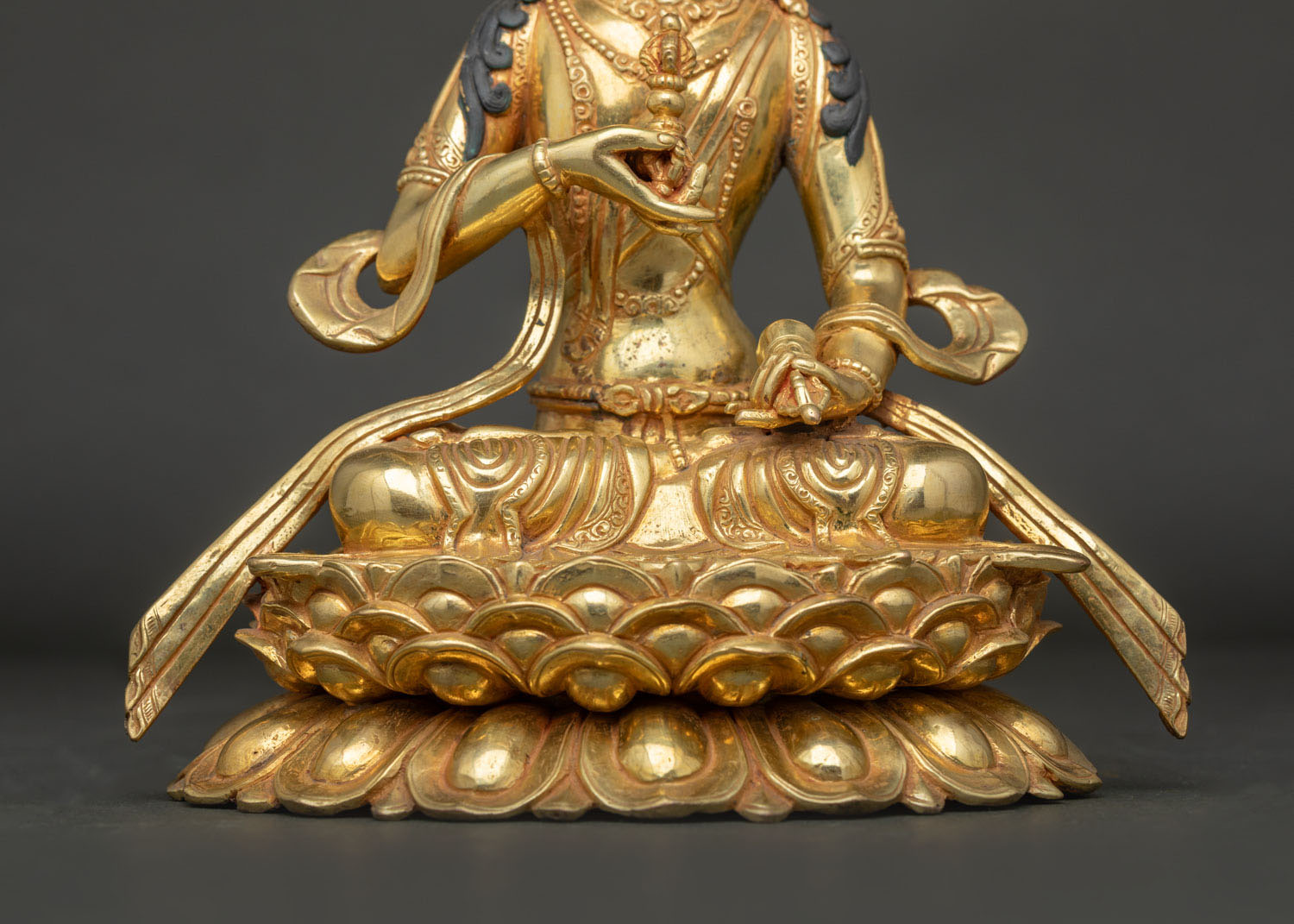 Vajrasattva Statue | 24K Gold-Gilded Copper Artwork